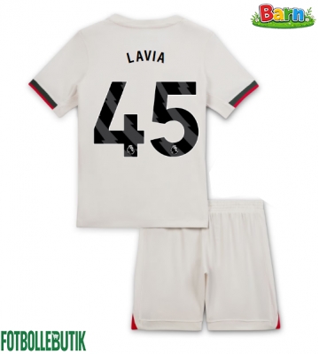 Chelsea Romeo Lavia #45 Bortaställ Barn 2025-26 Kortärmad (+ Korta byxor)